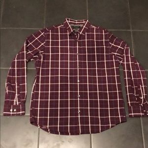Banana Republic Men’s Button Up Shirt Purple Large